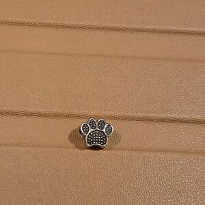 Silver Paw Print Charm